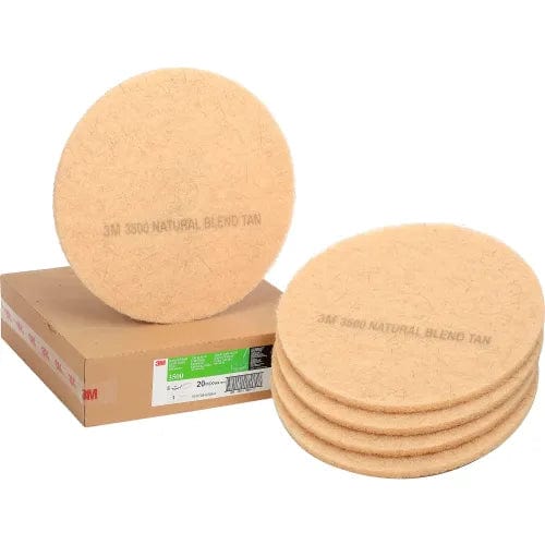 Centerline Dynamics Accessories & Supplies 3M™ 20" Burnishing Pad, Tan, 5 Per Case