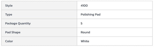 Centerline Dynamics Accessories & Supplies 3M™ 20" Polishing Pad, White, 5 Per Case