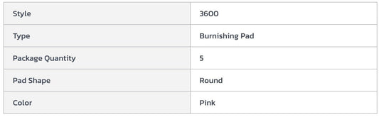 Centerline Dynamics Accessories & Supplies 3M™ Eraser™ 20" Burnishing Pad, Pink, 5 Per Case