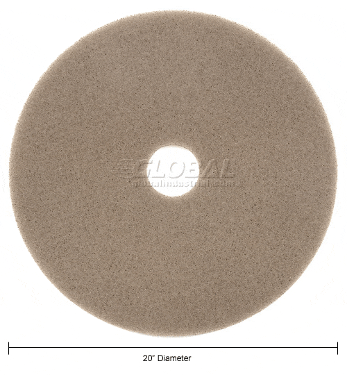 Centerline Dynamics Accessories & Supplies Global Industrial™ 20" Burnisher Pad, High Freq., Soft to Medium Finish - 5 Per Case