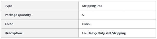 Centerline Dynamics Accessories & Supplies Global Industrial™ 20" Stripping Pad, Black, 5 Per Case