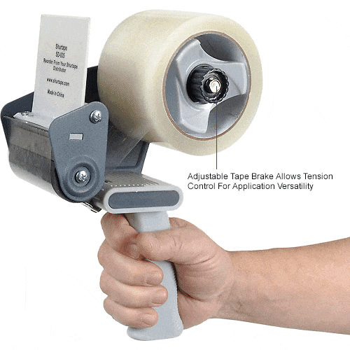 thumbnail image 2 of Shurtape Professional Pistol Grip Tape Dispenser - Gray 2 Inch Width For Carton Sealing 2 of 6