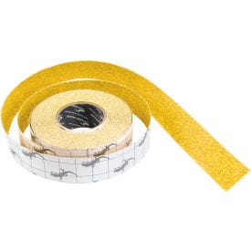 Centerline Dynamics Anti Slip Tape Anti-Slip Traction Stadium Grit Tape Roll, Yellow, 4" x 60'