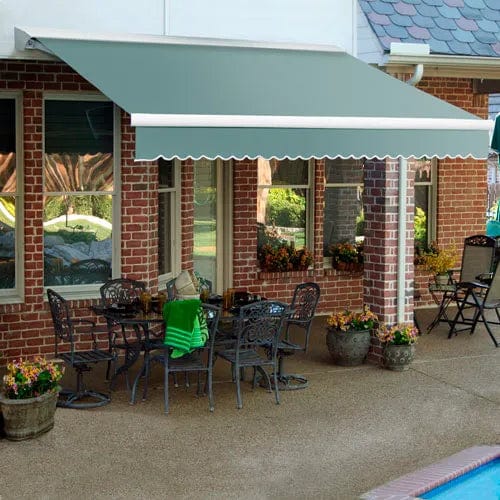 Centerline Dynamics Awnings & Shades Retractable Awning Manual 24'W x 10'D x 10"H Sage