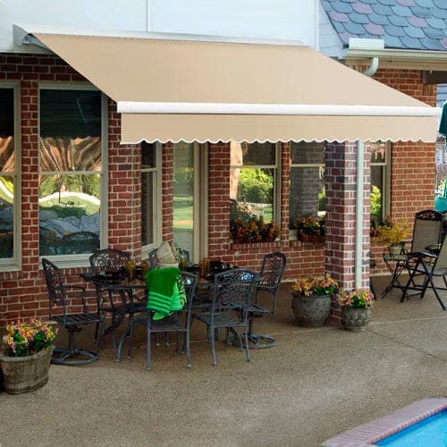 Centerline Dynamics Awnings & Shades Retractable Awning Right Motor 18'W x 11/16'H x 10'D Linen