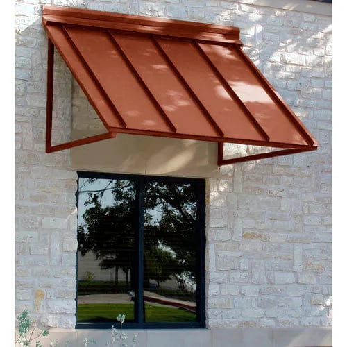 Centerline Dynamics Awnings & Shades Seam Slope Awning 5' 8"W x 3'D x 2'H Metal