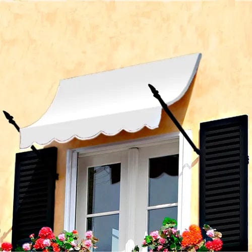 Centerline Dynamics Awnings & Shades Spear Arm Awning 8-3/8'W x 2-9/16'H x 1-5/16'D Off White