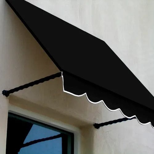 Centerline Dynamics Awnings & Shades Window/Entry Awning 4-3/8'W x 3-11/16'H x 3'D Black