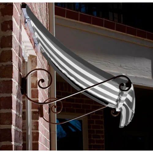 Centerline Dynamics Awnings & Shades Window/Entry Awning 5-3/8'W x 4-11/16'H x 3'D Gray/White