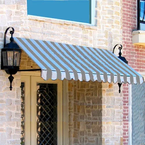 Centerline Dynamics Awnings & Shades Window/Entry Awning 5' 4-1/2" W x 3'D x 2'H Gray/White