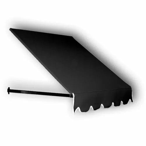 Centerline Dynamics Awnings & Shades Window/Entry Awning For Low Eaves 6' 4-1/2"W x 3'D x 1' 6"H Black