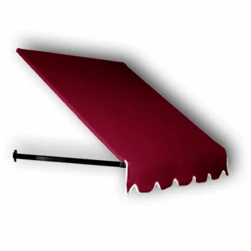 Centerline Dynamics Awnings & Shades Window/Entry Awning Low Eaves 3-3/8'W x 1-1/2'H x 3'D Burgundy