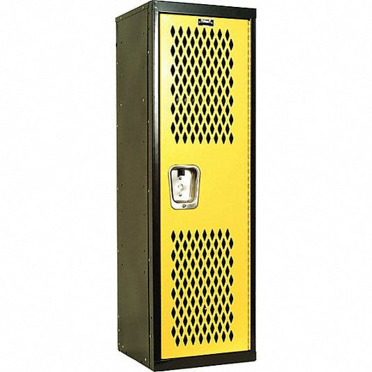 Centerline Dynamics Backpack Laptop Lockers Black/Yellow Hallowell Home Team Locker, 15"W x 15"D x 48"H, 1133 Bubble Gum (pink), Single Tier, 1-Wide, Knock-Down