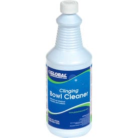 Centerline Dynamics Bathroom Cleaners Global Industrial™ Clinging Bowl Cleaner, 1 Quart Bottle, 12/Case