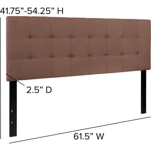 Centerline Dynamics Beds & Headboards Bedford Tufted Upholstered Headboard in Camel, Queen Size