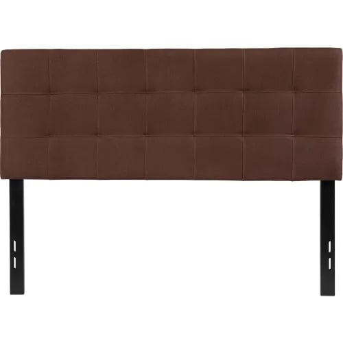 Centerline Dynamics Beds & Headboards Bedford Tufted Upholstered Headboard in Dark Brown, Full Size