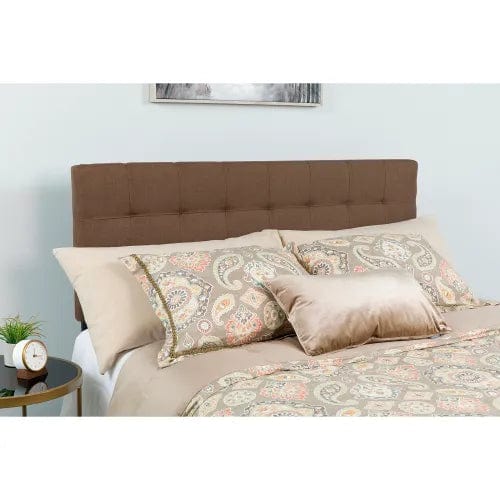 Centerline Dynamics Beds & Headboards Bedford Tufted Upholstered Headboard in Dark Brown, Full Size