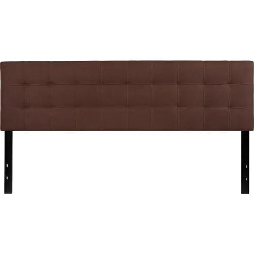 Centerline Dynamics Beds & Headboards Bedford Tufted Upholstered Headboard in Dark Brown, King Size