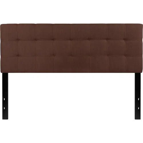 Centerline Dynamics Beds & Headboards Bedford Tufted Upholstered Headboard in Dark Brown, Queen Size