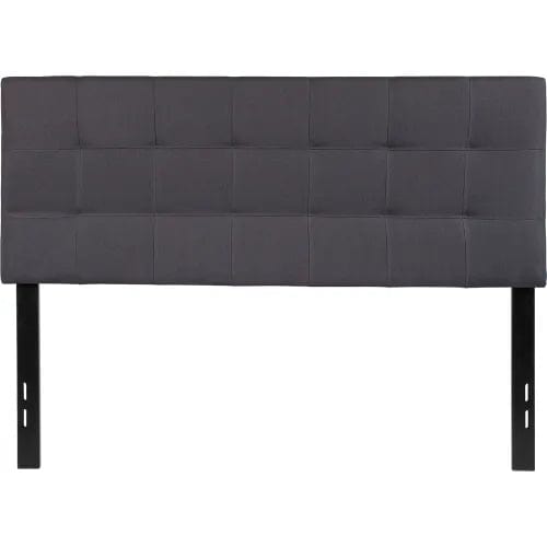 Centerline Dynamics Beds & Headboards Bedford Tufted Upholstered Headboard in Dark Gray, Full Size