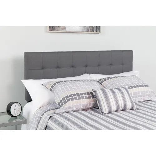 Centerline Dynamics Beds & Headboards Bedford Tufted Upholstered Headboard in Dark Gray, Full Size