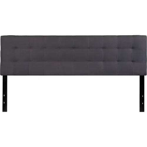 Centerline Dynamics Beds & Headboards Bedford Tufted Upholstered Headboard in Dark Gray, King Size