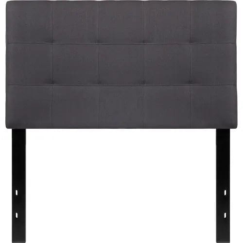 Centerline Dynamics Beds & Headboards Bedford Tufted Upholstered Headboard in Dark Gray, Twin Size