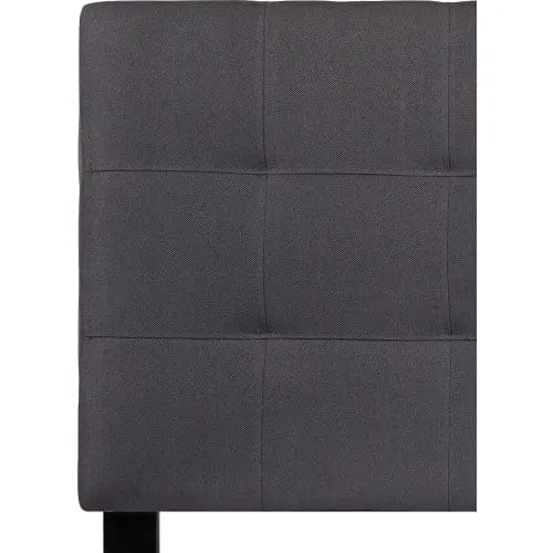 Centerline Dynamics Beds & Headboards Bedford Tufted Upholstered Headboard in Dark Gray, Twin Size