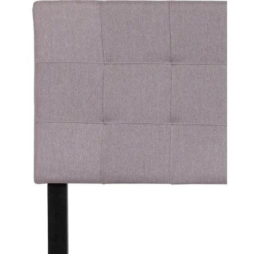 Centerline Dynamics Beds & Headboards Bedford Tufted Upholstered Headboard in Light Gray, Full Size