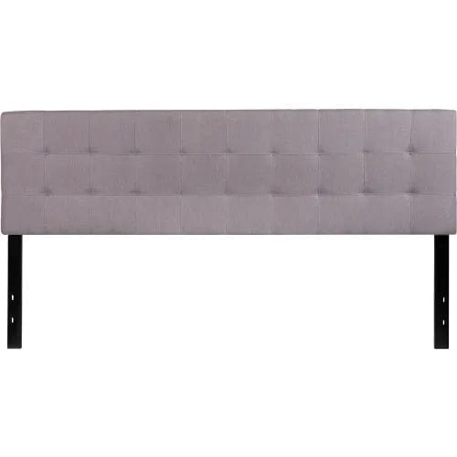 Centerline Dynamics Beds & Headboards Bedford Tufted Upholstered Headboard in Light Gray, King Size