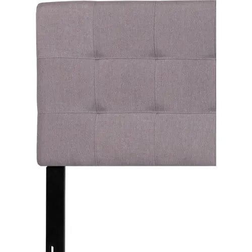 Centerline Dynamics Beds & Headboards Bedford Tufted Upholstered Headboard in Light Gray, King Size