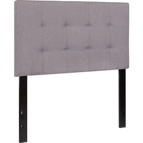 Centerline Dynamics Beds & Headboards Bedford Tufted Upholstered Headboard in Light Gray, Twin Size