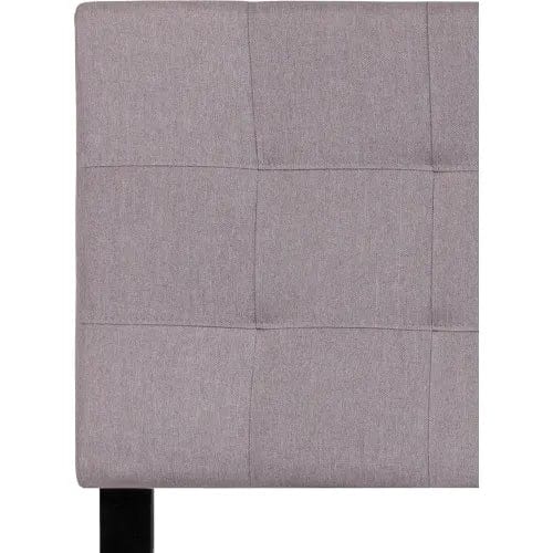 Centerline Dynamics Beds & Headboards Bedford Tufted Upholstered Headboard in Light Gray, Twin Size