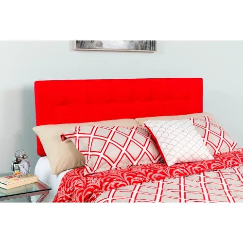 Centerline Dynamics Beds & Headboards Bedford Tufted Upholstered Headboard in Red, King Size