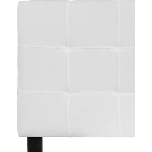 Centerline Dynamics Beds & Headboards Bedford Tufted Upholstered Headboard in White, Full Size