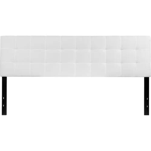 Centerline Dynamics Beds & Headboards Bedford Tufted Upholstered Headboard in White, King Size