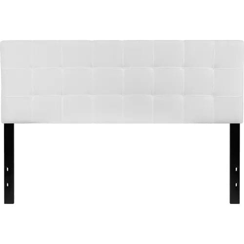 Centerline Dynamics Beds & Headboards Bedford Tufted Upholstered Headboard in White, Queen Size