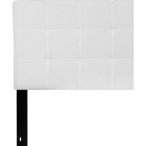 Centerline Dynamics Beds & Headboards Bedford Tufted Upholstered Headboard in White, Queen Size