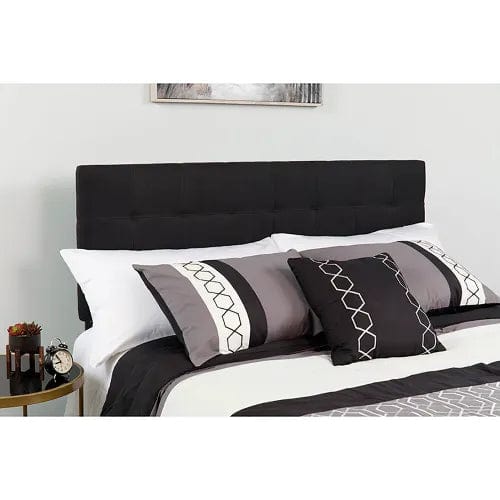 Centerline Dynamics Beds & Headboards Bedford Tufted Upholstered Queen Size Headboard - Fabric - Black