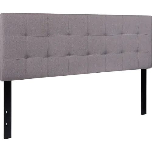 Centerline Dynamics Beds & Headboards Bedford Tufted Upholstered Queen Size Headboard - Fabric - Light Gray