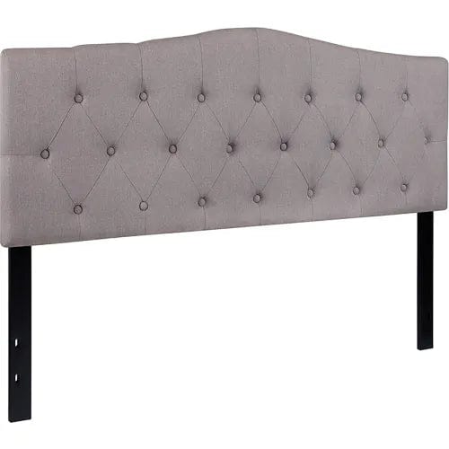 Centerline Dynamics Beds & Headboards Cambridge Tufted Upholstered Queen Size Headboard - Fabric - Light Gray