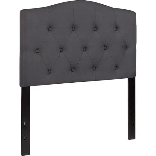 Centerline Dynamics Beds & Headboards Cambridge Tufted Upholstered Twin Size Headboard - Fabric - Dark Gray