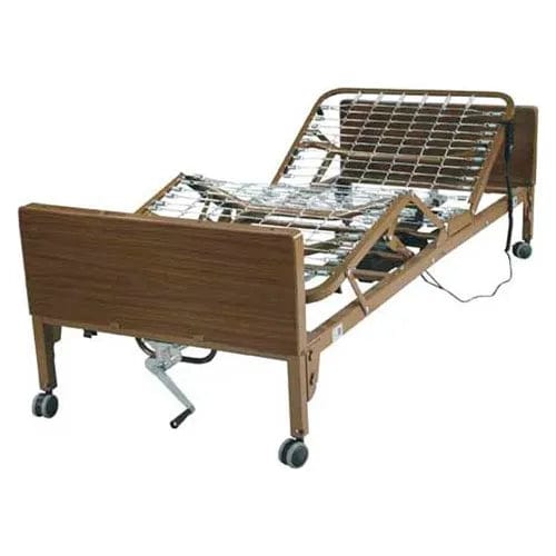 Centerline Dynamics Beds & Headboards Delta Ultra Light Full Electric Hospital Bed with Full Rails and Innerspring Mattress