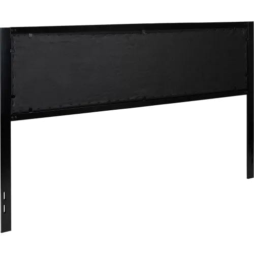 Centerline Dynamics Beds & Headboards Melbourne Metal Upholstered Size Headboard in Black, King