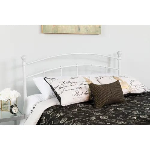 Centerline Dynamics Beds & Headboards Woodstock Decorative White Metal Headboard, Full Size