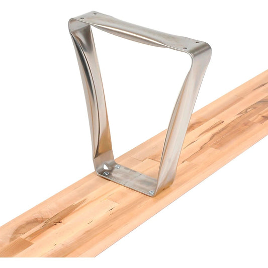 Centerline Dynamics Benches Locker Room Bench, Hardwood With Trapezoid Legs, 60 x 9-1/2 x 17