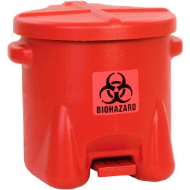Centerline Dynamics Biohazardous Trash Can Safety Biohazardous Waste Can - 10 Gallon