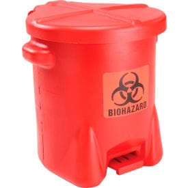 Centerline Dynamics Biohazardous Trash Can Safety Biohazardous Waste Can - 14 Gallon