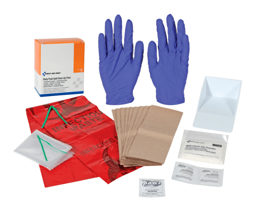 Pac-Kit Small Industrial Bloodborne Pathogens Kit With CPR Mask Weathe ...