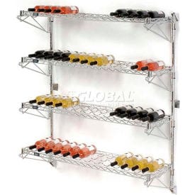 Nexel Wine Bottle Rack - Wall Mount 52 Bottle 48